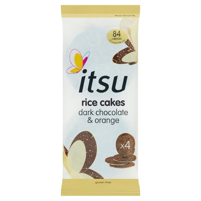 Itsu dark chocolate & orange rice cakes