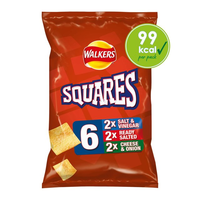 Walkers Squares Variety Crisps, Nuts & Snacking Fruit M&S   