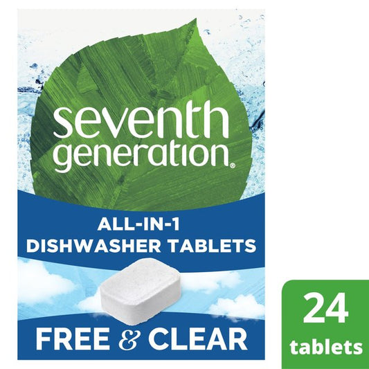 Seventh Generation Free & Clear Dishwasher Tablets All in 1 Speciality M&S Title  