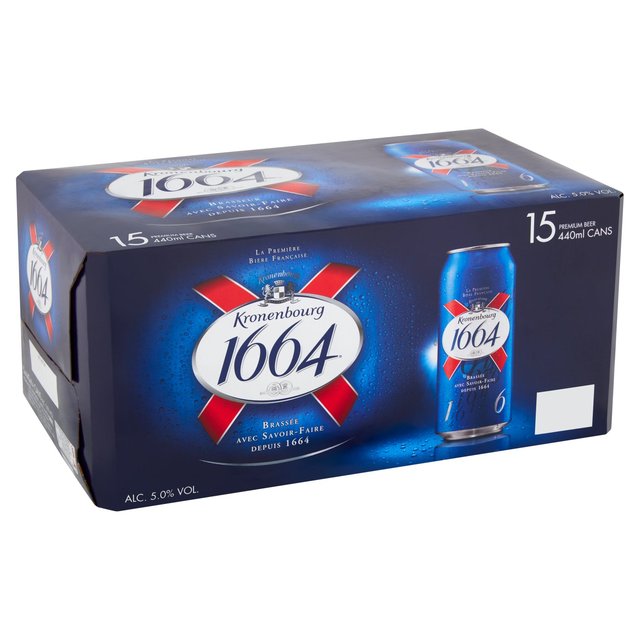 Kronenbourg 1664 Lager Beer Cans