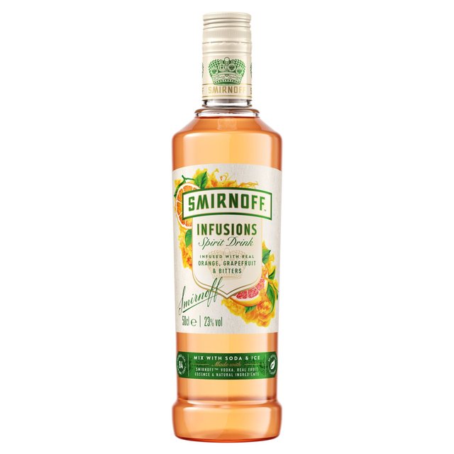 Smirnoff Infusions Orange, Grapefruit & Bitters Vodka Based Spirit Drink Liqueurs and Spirits M&S Default Title  