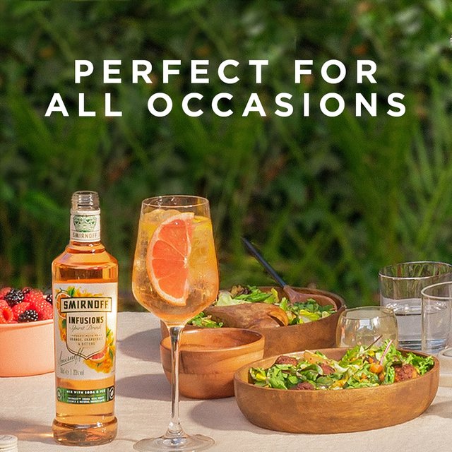 Smirnoff Infusions Orange, Grapefruit & Bitters Vodka Based Spirit Drink Liqueurs and Spirits M&S   