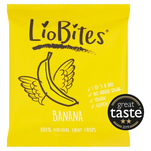 LioBites Freeze Dried Banana Crisps Crisps, Nuts & Snacking Fruit M&S Default Title  