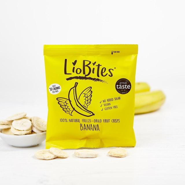 LioBites Freeze Dried Banana Crisps Crisps, Nuts & Snacking Fruit M&S   