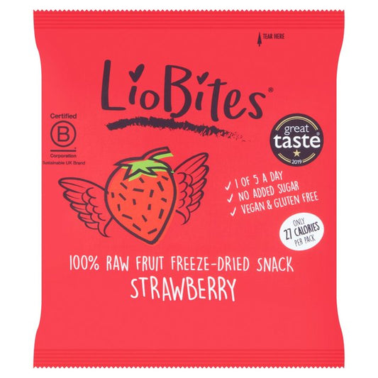 LioBites Freeze Dried Strawberry Crisps Crisps, Nuts & Snacking Fruit M&S Title  