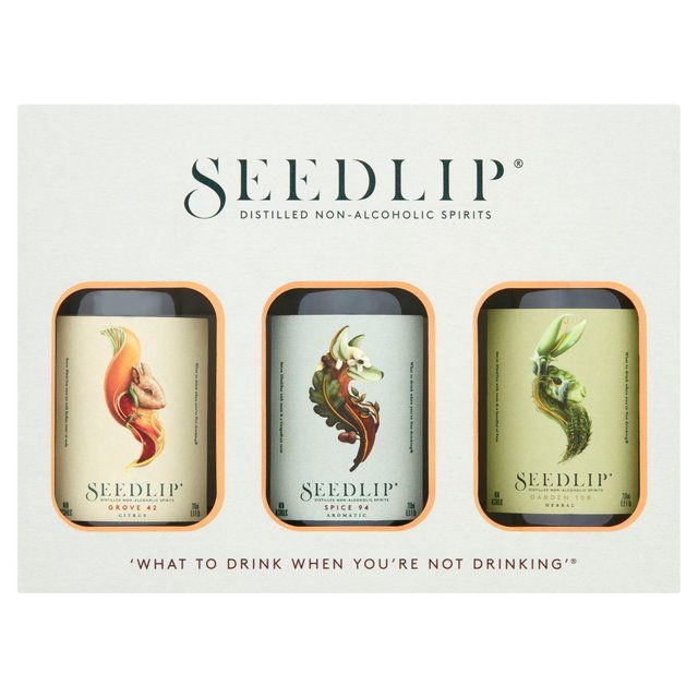 Seedlip Giftbox Liqueurs and Spirits M&S   