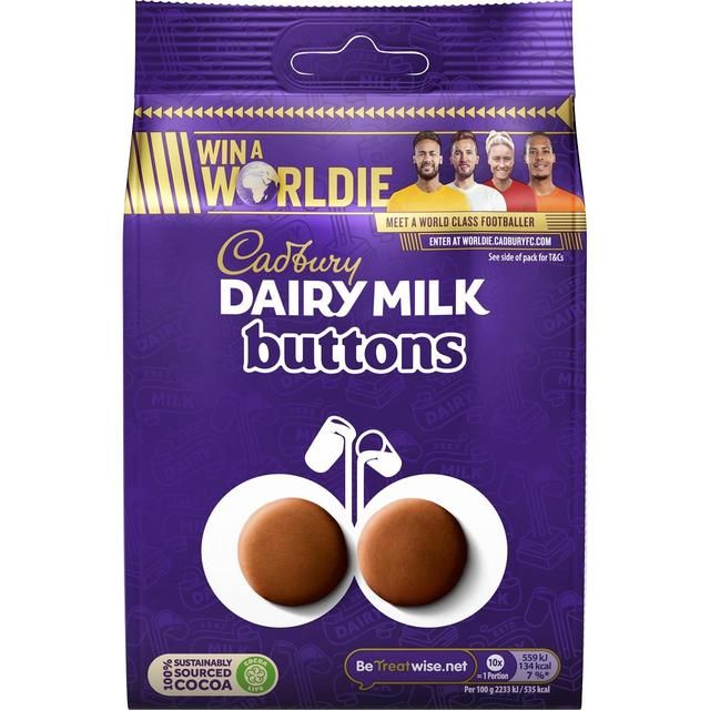 Cadbury Dairy Milk Giant Chocolate Buttons Bag FOOD CUPBOARD M&S Default Title  