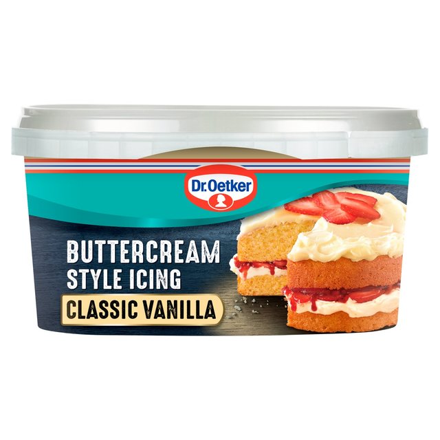 Dr. Oetker Vanilla Buttercream Style Icing Sugar & Home Baking M&S Title  