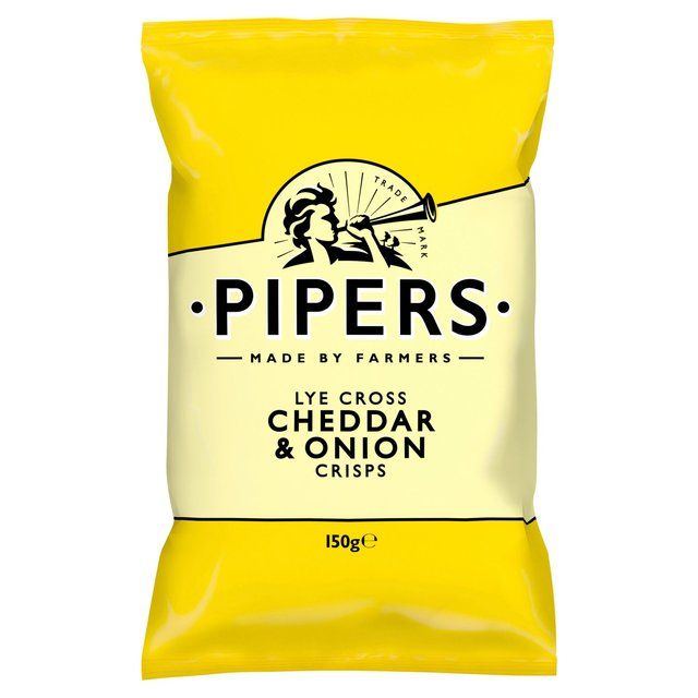 Pipers Lye Cross Cheddar & Onion Crisps Free from M&S   