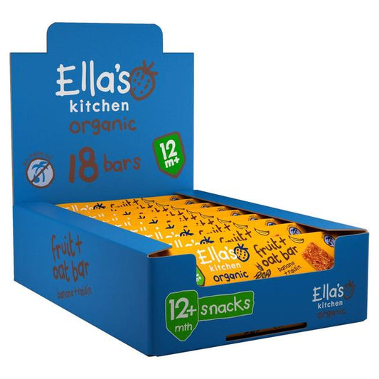 Ella's Kitchen Banana & Raisin Organic Oat Bars, 12 mths+ Multipack Speciality M&S Title  