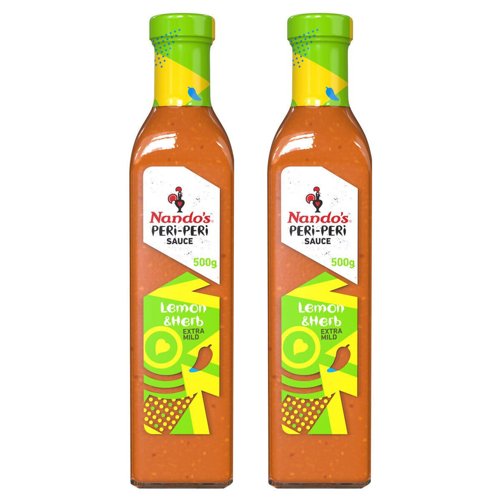 Nando's Lemon & Herb PERi PERi Sauce, 2 x 500ml