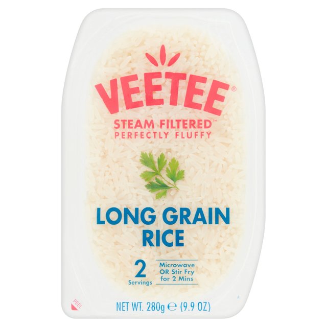 Veetee Heat and Eat Long Grain Rice Tray Food Cupboard M&S Default Title  