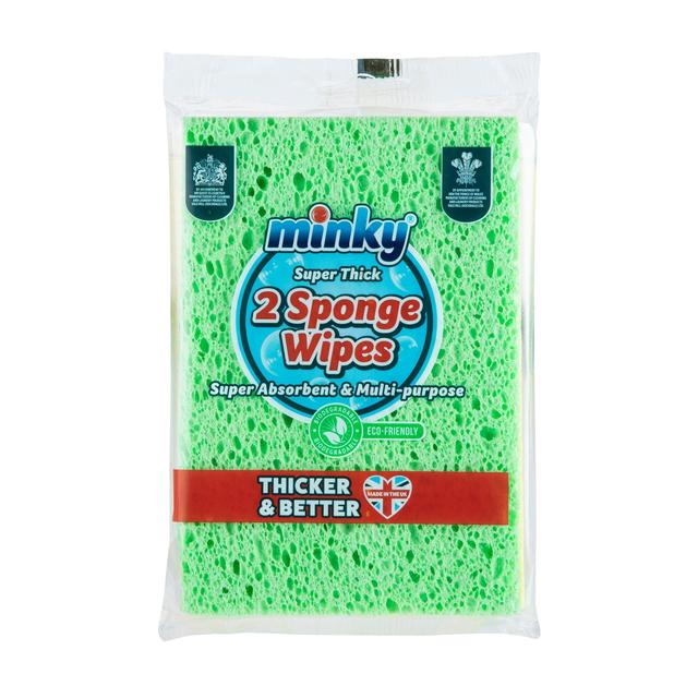 Minky Extra Thick Cellulose Sponge Wipes