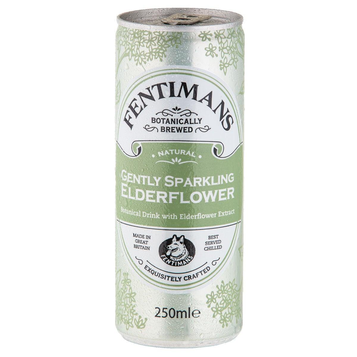 Fentimans Gently Sparkling Elderflower Water, 12 x 250ml Soft Drink Costco UK   