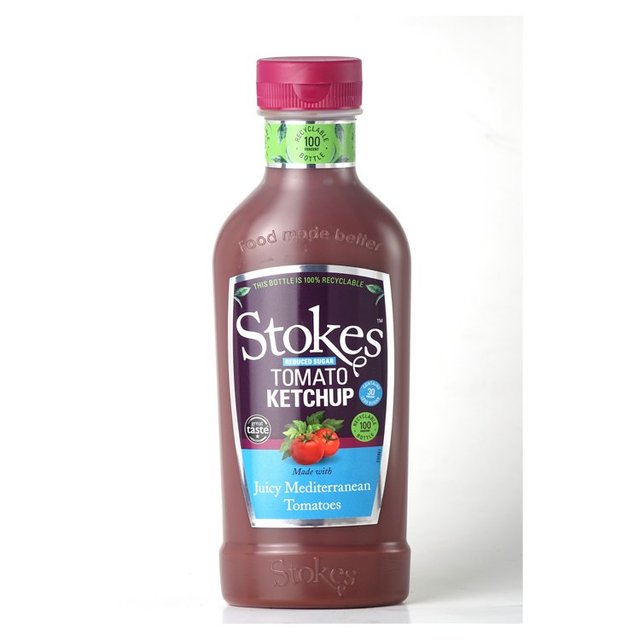 Stokes Reduced Sugar Tomato Ketchup Squeezy