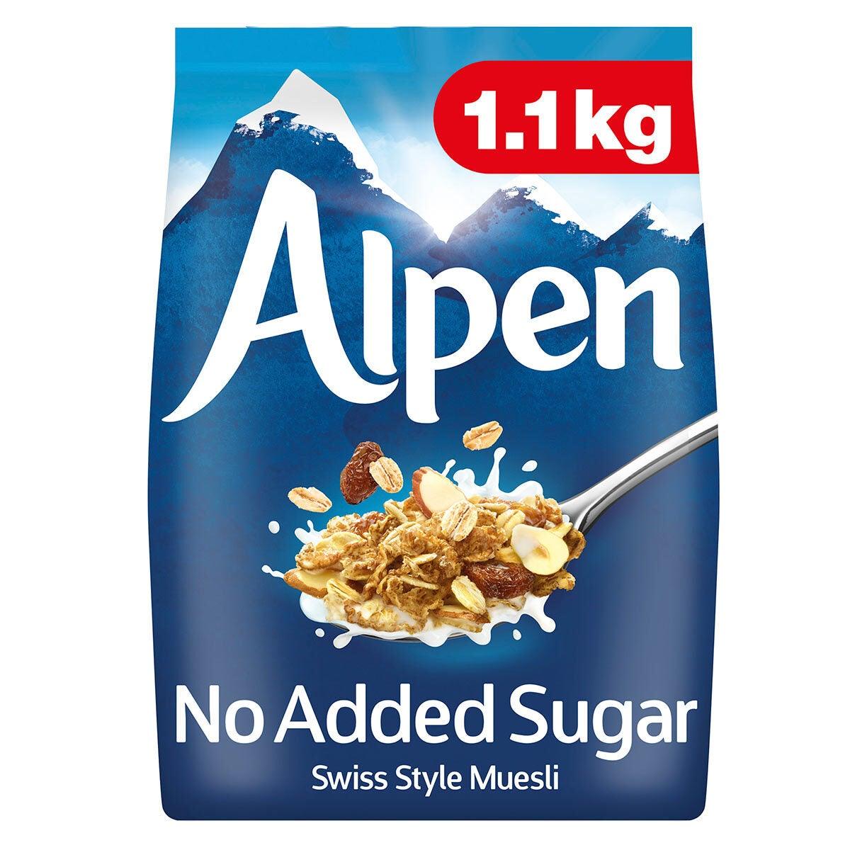 Alpen No Added Sugar Muesli, 1.1kg - McGrocer
