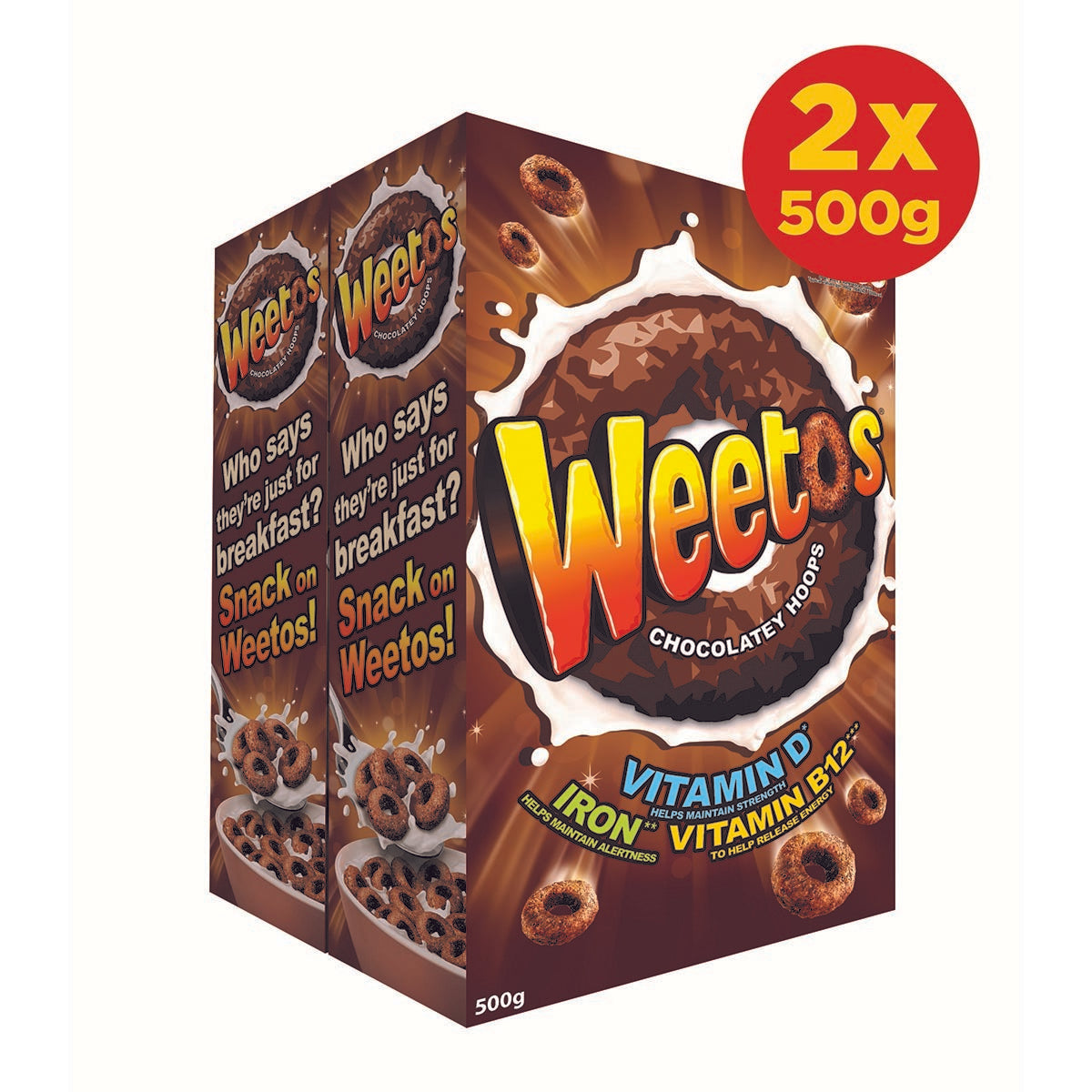 Weetos Chocolate Hoops, 2 x 500g - McGrocer