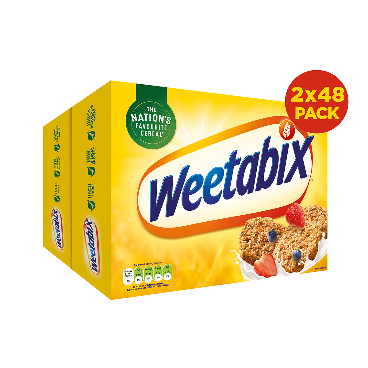 Weetabix, 2 x 48 Pack Cereals Costco UK Pack  