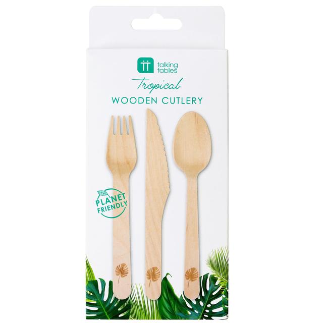 Tropical Biodegradable Wooden Cutlery Miscellaneous M&S   