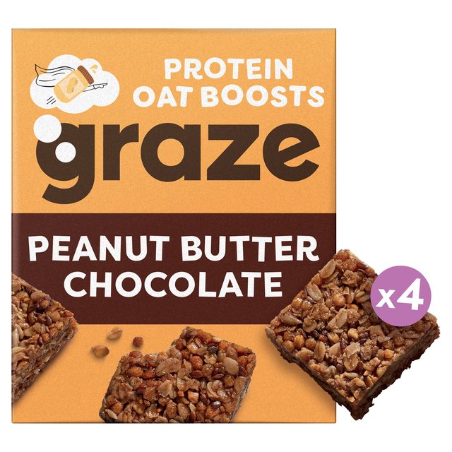 Graze Peanut Butter Oat Boosts Food Cupboard M&S Default Title  