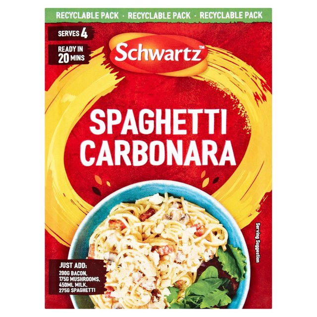 Schwartz Spaghetti Carbonara Cooking Sauces & Meal Kits M&S   