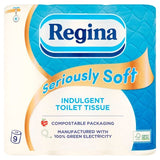 Regina Seriously Soft Toilet Tissue - 9 Rolls Bathroom M&S   