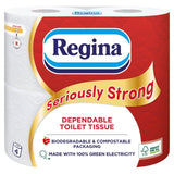 Regina Seriously Strong Toilet Tissue - 4 Rolls Bathroom M&S   