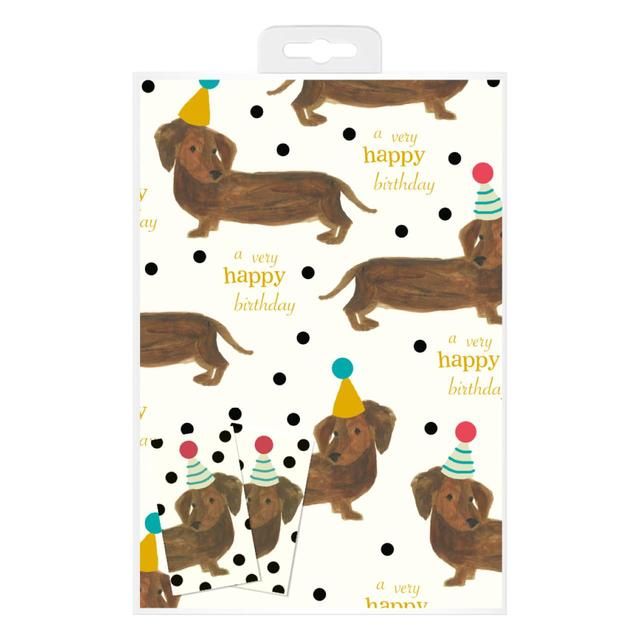 Caroline Gardner Party Dog Gift Wrap Sheets & Tags