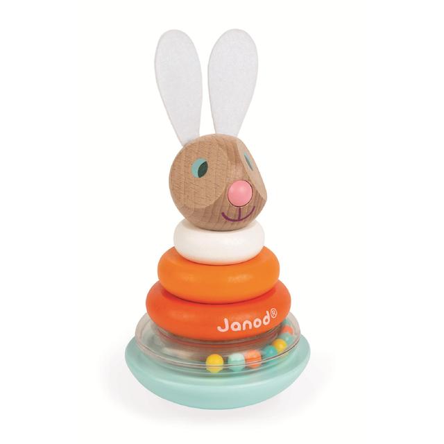 Janod Stackable Roly-Poly Rabbit, 12mths+