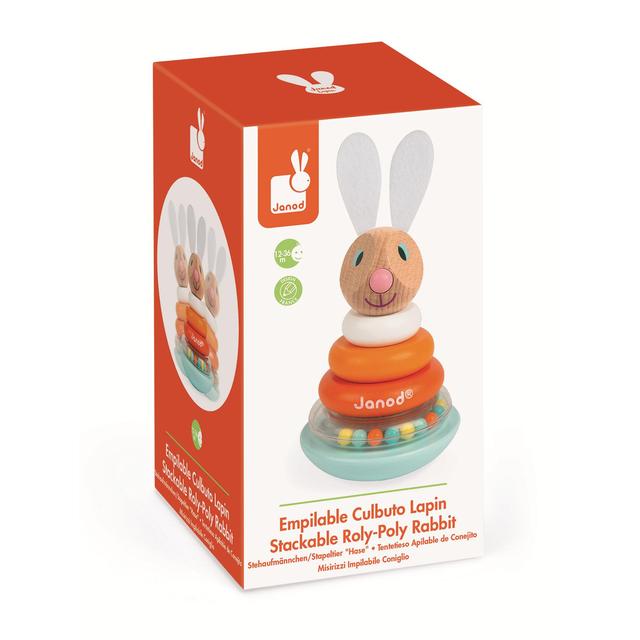 Janod Stackable Roly-Poly Rabbit, 12mths+ Toys & Kid's Zone M&S   