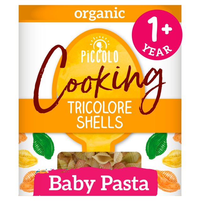 Piccolo Tricolore Organic Baby Pasta Shells, 12 mths+