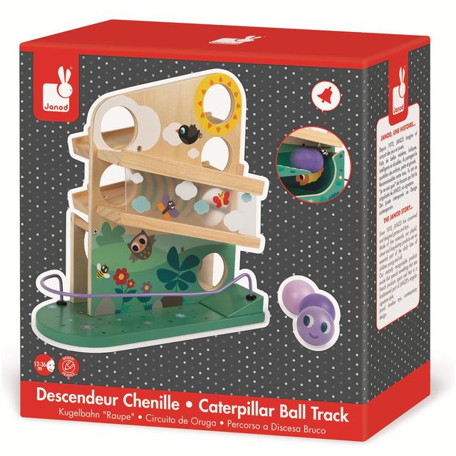 Janod Caterpillar Ball Track, 12mths+ Toys & Kid's Zone M&S   