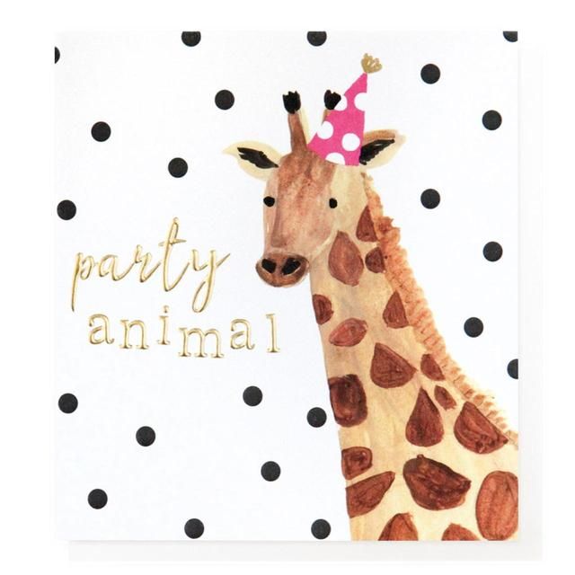 Caroline Gardner Giraffe Birthday Card