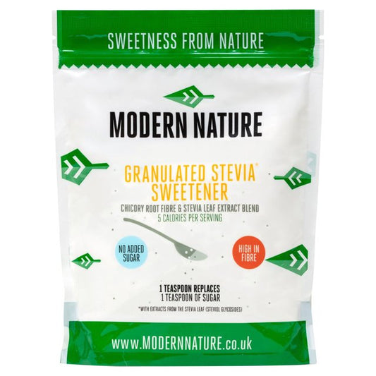 Modern Nature Granulated Stevia Sweetener Sugar & Home Baking M&S Title  
