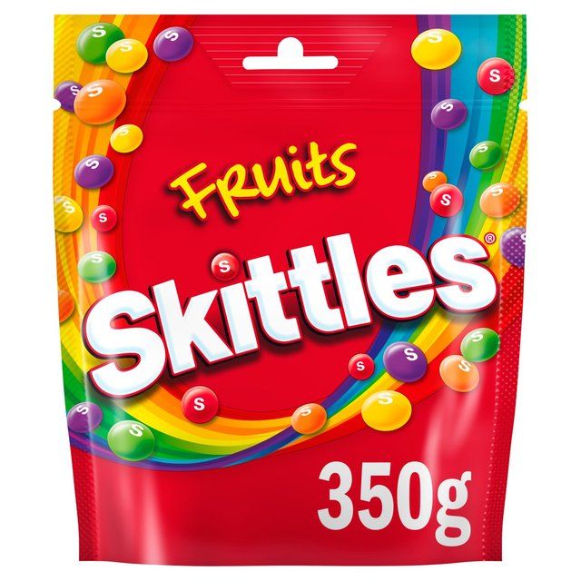 Skittles Vegan Chewy Sweets Fruit Flavoured Sharing Pouch Bag