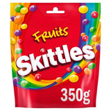 Skittles Vegan Chewy Sweets Fruit Flavoured Sharing Pouch Bag Food Cupboard M&S Default Title  