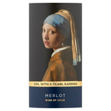 Art of Wine Girl with a Pearl Earring Merlot Wine & Champagne M&S   