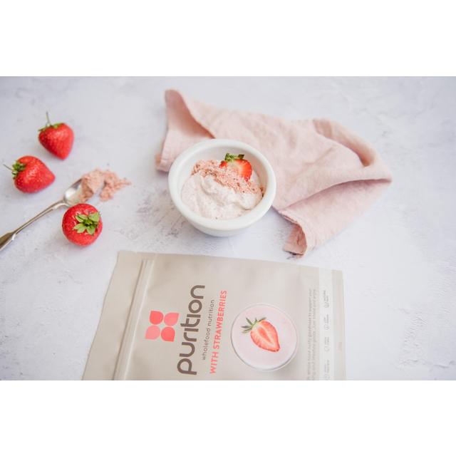 Purition Strawberries Wholefood Nutrition Powder Keto M&S   