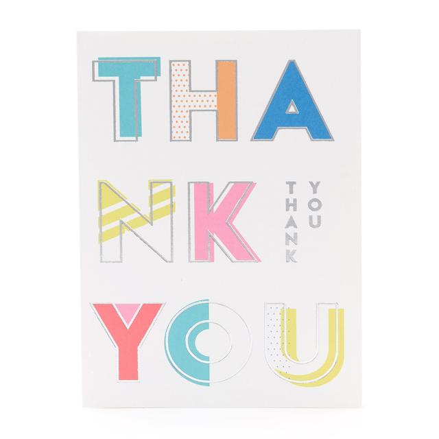 Rainbow Thank You Card Pack Miscellaneous M&S   