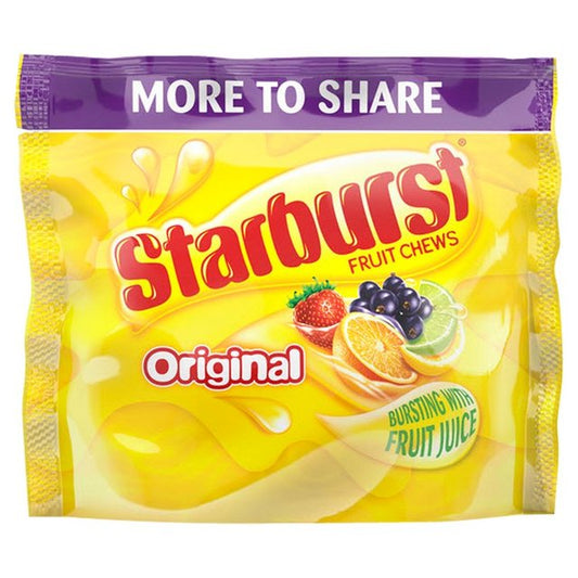 Starburst Vegan Chewy Sweets Fruit Flavoured Sharing Pouch Bag Food Cupboard M&S   