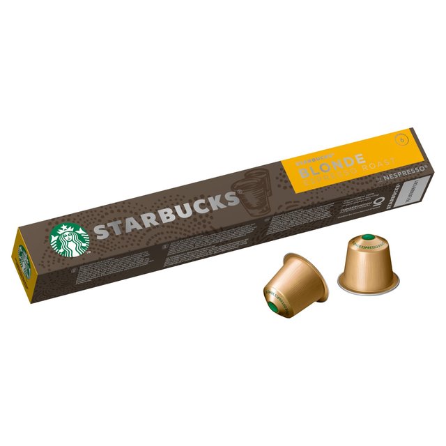 STARBUCKS by NESPRESSO Blonde Espresso Roast Coffee Pods Food Cupboard M&S   