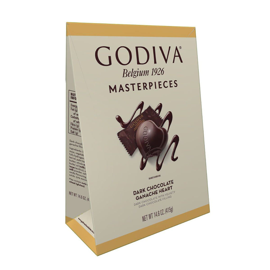 Godiva Masterpieces Dark Chocolate Ganache Hearts, 415g