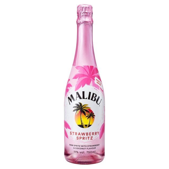 Malibu Rum Strawberry Spritz Liqueurs and Spirits M&S Default Title  