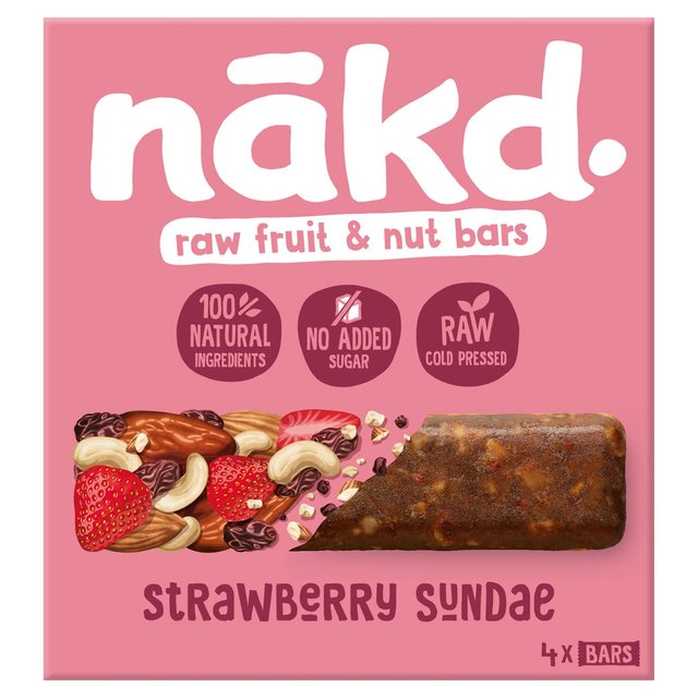 Nakd Strawberry Sundae Fruit & Nut Bars