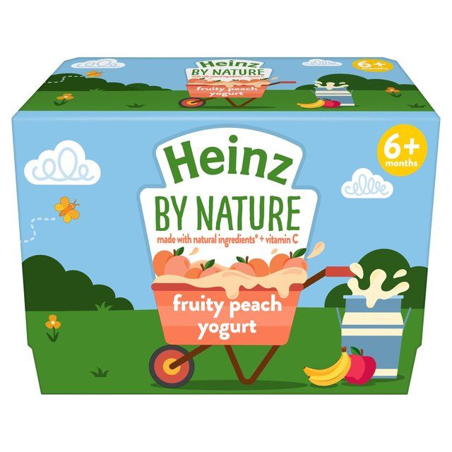 Heinz by Nature Fruity Peach Yoghurt Pots, 4 mths+ Multipack Default Title