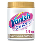 Vanish Oxi Action Fabric Stain Remover Powder Whites 1.9kg Laundry M&S   