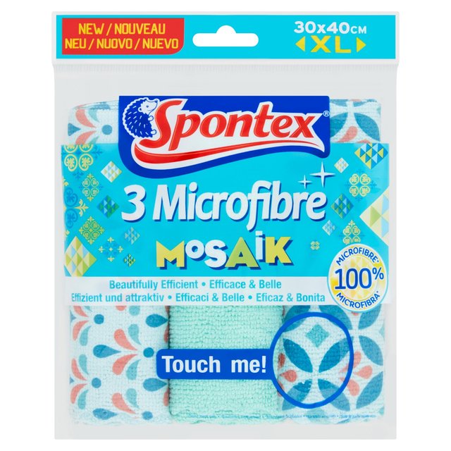 Spontex Magic Effect Microfibre Cloths - 3 Pack