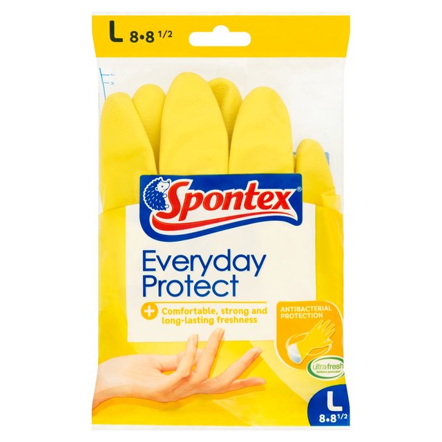 Spontex Everyday Protect Rubber Gloves Large Accessories & Cleaning M&S   