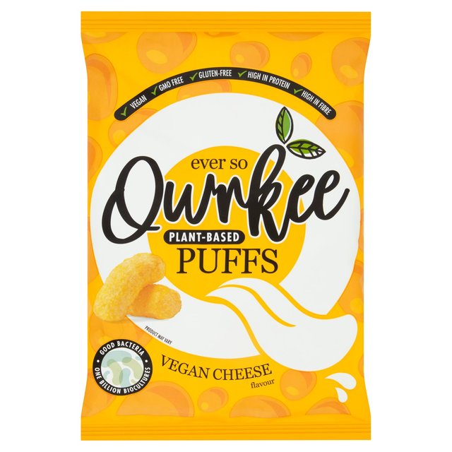 Qwrkee Gut Friendly Probiotic Vegan Cheese Flavoured Puffs