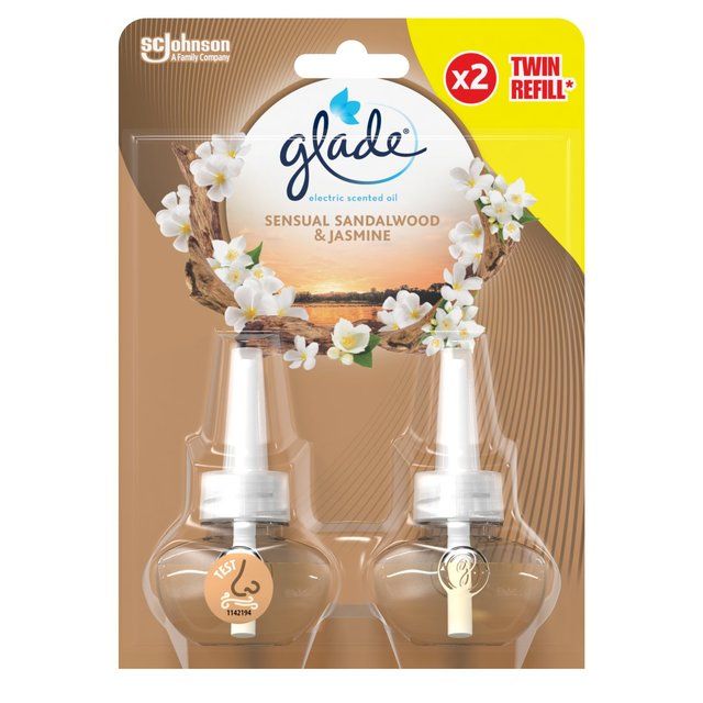 Glade Electric Twin Refill Sandalwood & Jasmine Scented Oil Plugin Miscellaneous M&S   